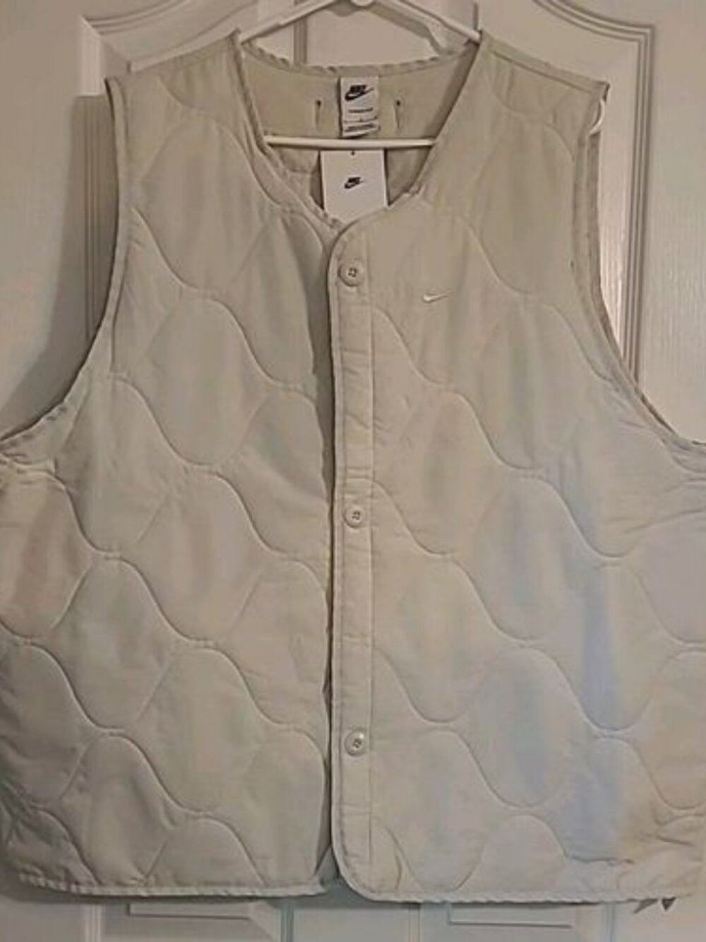Nike Therma-FIT Military Insulated Men's Size Large Light Bone Vest DX0890-072